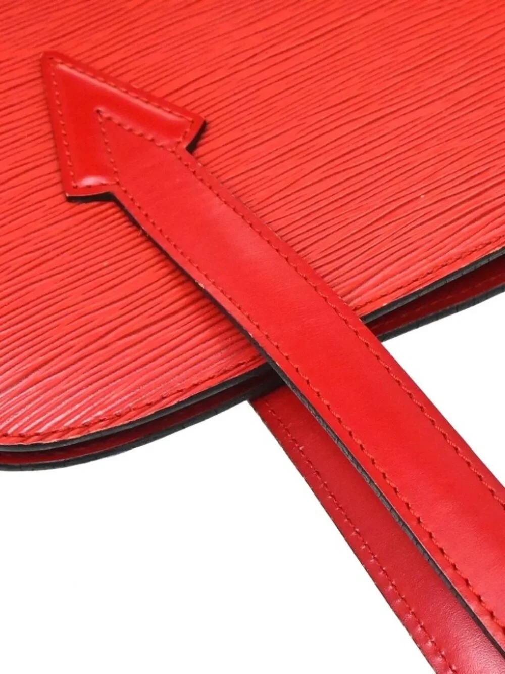 LOUIS VUITTON RED EPI LUSSAC SHOULDER BAG